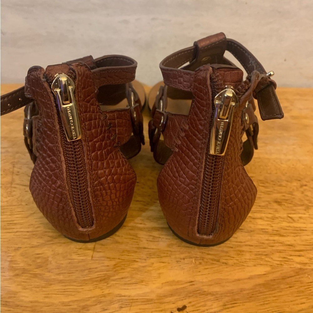 Vince Camuto Chic Brown Flat Sandals - Picture 4 of 9